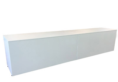 Messetheke Cateringtheke Klappbar KBS wei� mit Stellf��en